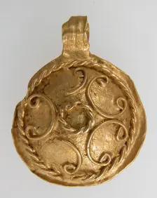 Pendant, Langobardic, 6th-7th century. Creator: Unknown