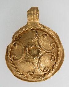 Pendant, Langobardic, 6th-7th century. Creator: Unknown