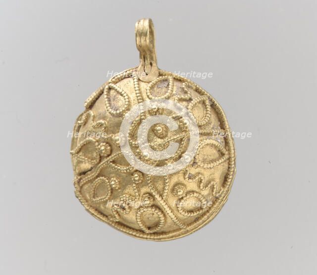 Pendant, Langobardic, 6th-7th century. Creator: Unknown.