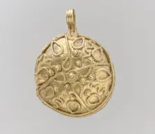 Pendant, Langobardic, 6th-7th century. Creator: Unknown