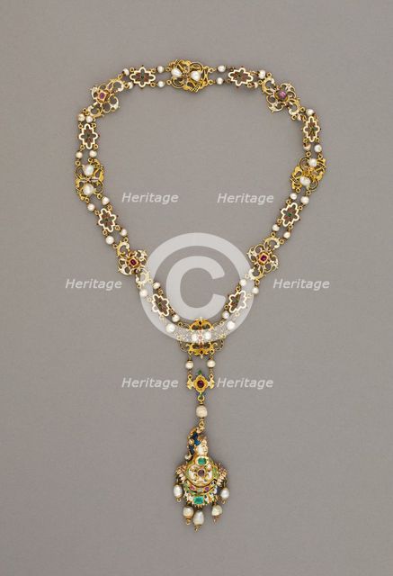 Pendant Necklace, Europe, c. 1600 and others 18th century. Creator: Unknown.