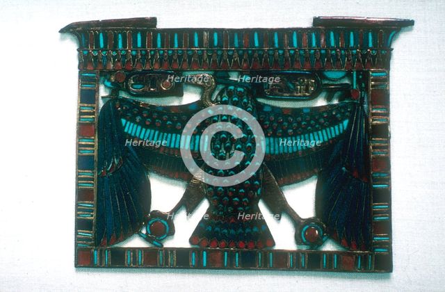 Pendant of the Vulture of Upper Egypt and two cartouches, Cairo, c14th century BC. Artist: Unknown