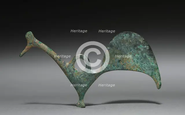 Pendant of a Bird (Rooster?), 8th-7th centuries BC. Creator: Unknown.