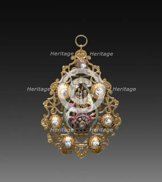 Pendant (part 2), 1700s. Creator: Unknown.