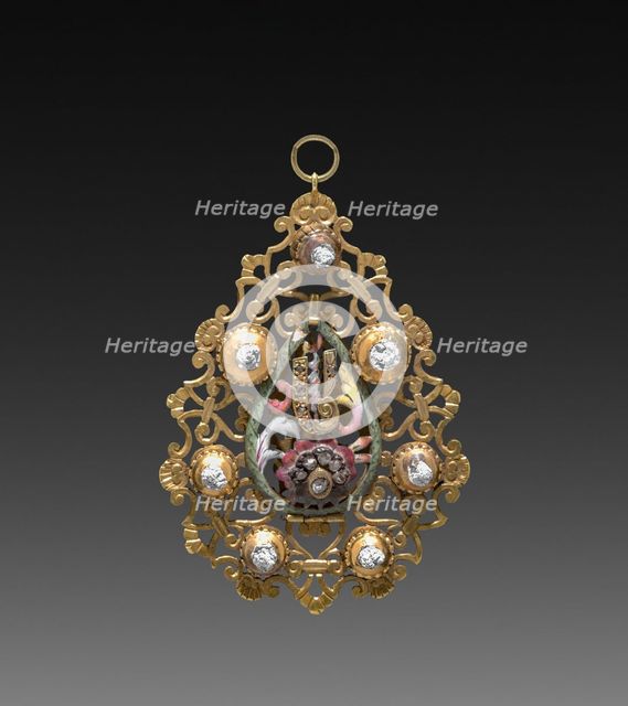 Pendant (part 2), 1700s. Creator: Unknown.