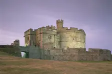 Pendennis Castle, Cornwall, at night, 1997. Artist: N Corrie