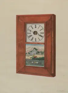 Pendulum Clock, c. 1937. Creator: John Jordan