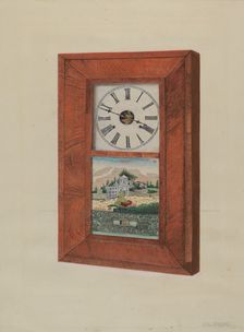 Pendulum Clock, c. 1937. Creator: John Jordan