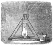 Pendulum-Room at the Bottom of the Harton Coal-Pit, 1854. Creator: Unknown