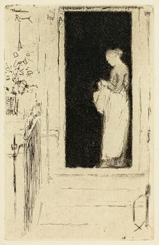Penelope, A Doorway Chelsea, 1888-89. Creator: Theodore Roussel