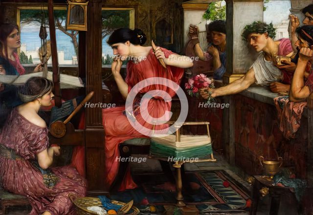 Penelope and the Suitors, 1911-1912. Creator: John William Waterhouse.