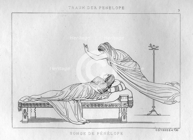 'Penelope's dream', c1833. Creator: Unknown.