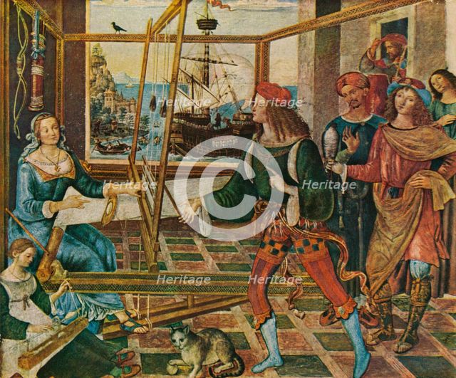 'Penelope with the Suitors', 1509, (1909). Artist: Bernardino Pinturicchio.