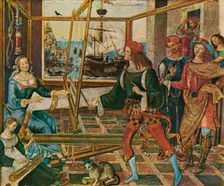 Penelope with the Suitors 1509, (1909). Artist: Bernardino Pinturicchio