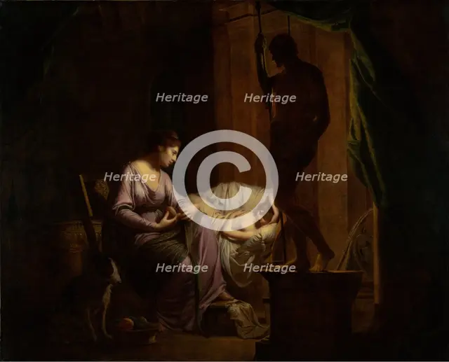 Penelope Unravelling Her Web, 1783-1784. Creator: Joseph Wright of Derby.