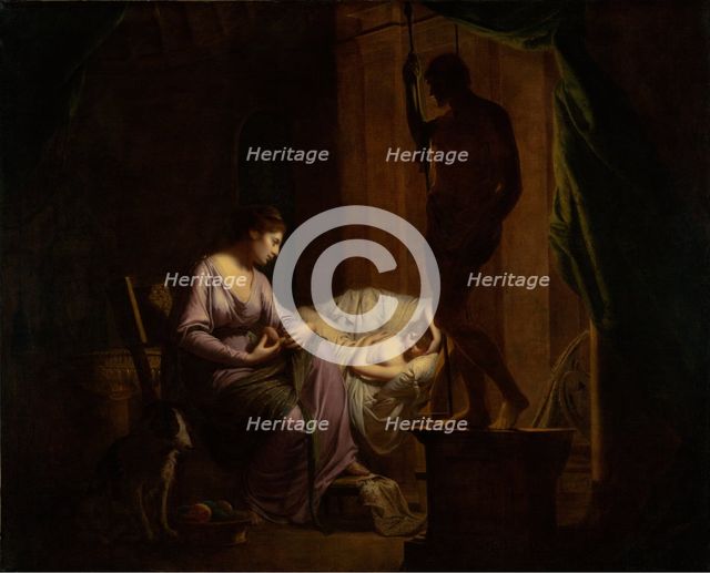 Penelope Unravelling Her Web, 1783-1784. Creator: Joseph Wright of Derby.