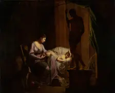 Penelope Unravelling Her Web, 1783-1784. Creator: Joseph Wright of Derby