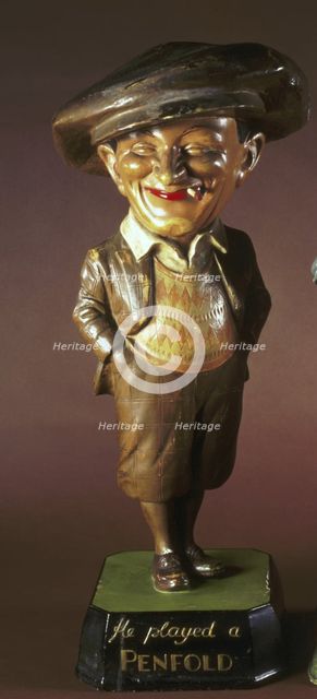 Penfold golfing figurine, 1920s. Creator: Unknown.