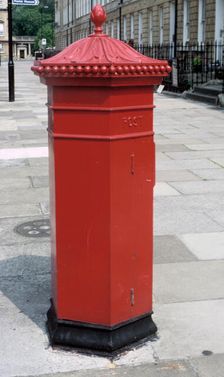 Penfold pillar box, Leamington Spa, Warwickshire. Artist: Dorothy Burrows