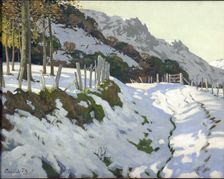 Peninsula, winter, c1932. Creator: Archibald Frank Nicoll