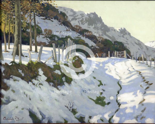 Peninsula, winter, c1932. Creator: Archibald Frank Nicoll.