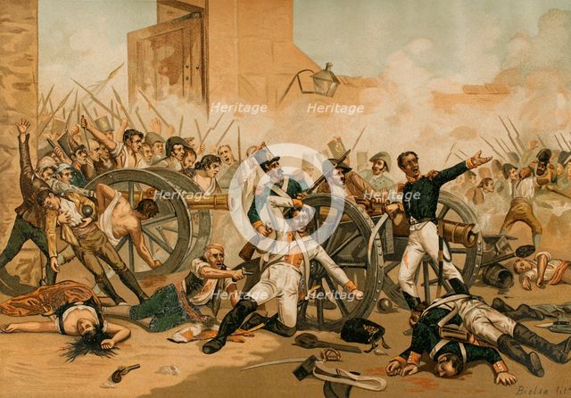 Peninsular War (1818-1814): Second of May Uprising against French troops, Madrid, 1808, (1892).  Creator: Unknown.