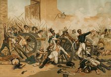 Peninsular War (1818-1814): Second of May Uprising against French troops, Madrid, 1808, (1892). Creator: Unknown
