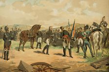 Peninsular War: Surrender of General Dupont, Battle of Bailen, 1808, (1881). Creator: Unknown
