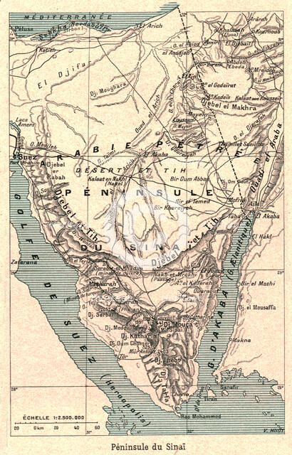 ''Peninsule du Sinai; Le Nord-Est Africain', 1914. Creator: Unknown.