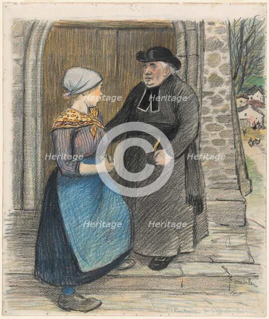 Penitence, 1899. Creator: Theophile Alexandre Steinlen.