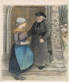 Penitence, 1899. Creator: Theophile Alexandre Steinlen