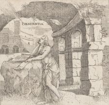 Penitence (Poenitentia), ca. 1545-50. Creator: Enea Vico