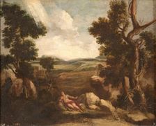 Penitent Magdalen, before 1713. Creators: Gaspard Dughet, Carlo Maratti