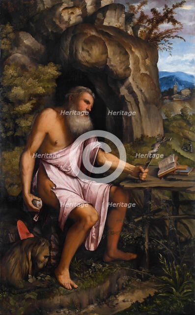 Penitent Saint Jerome, 1516-1517. Creator: Romanino, Gerolamo (1485/6-1566).