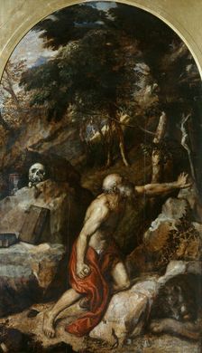 Penitent Saint Jerome, c. 1550. Creator: Titian (1488-1576)