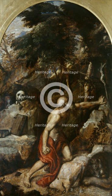Penitent Saint Jerome, c. 1550. Creator: Titian (1488-1576).