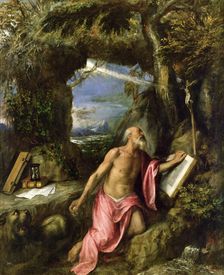 Penitent Saint Jerome, ca. 1575. Creator: Titian (1488-1576)