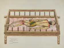 Penitente Santo Entierro or (Saint in Earth), 1937. Creator: Eldora P. Lorenzini