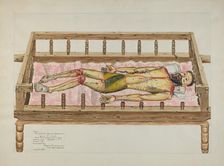 Penitente Santo Entierro or (Saint in Earth), 1937. Creator: Eldora P. Lorenzini