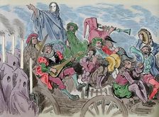 Penitents and musicians - scene from Don Quixote, 19th century. Creator: Gustave Doré