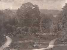 Penllergare Garden From the Morning Room, 1853-56. Creator: James Knight