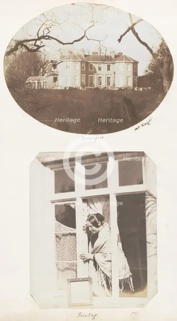 Penllergare; Printing, 1853-56. Creator: John Dillwyn Llewelyn.
