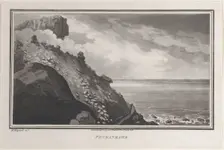 Penmanmawr, from "Remarks on a Tour to North and South Wales, in the year 1797, September 1, 1799. Creator: John Hill