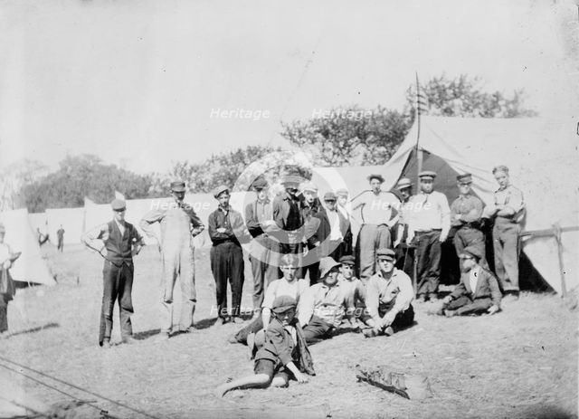 Penn. [i.e., Pennsylvania] coal strike - some of the 500 in Atlantic camp, between c1910 and c1915. Creator: Bain News Service.