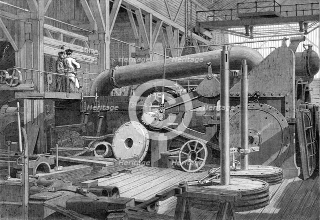 Penn's Machine-Engine Factory at Greenwich: the Erecting Shop, 1865. Creator: Unknown.