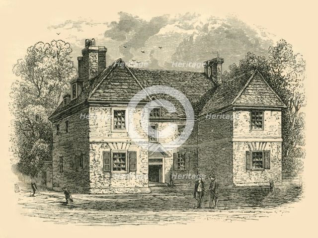 'Penn's House, Second Street, Philadelphia', c1687-1689, (1890).   Creator: Unknown.