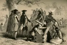 Penn's Treaty with the Indians (1877). Creator: Albert Bobbett