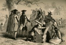 Penn's Treaty with the Indians (1877). Creator: Albert Bobbett