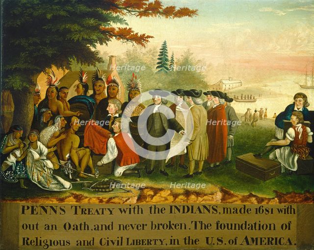 Penn's Treaty with the Indians, c. 1840/1844. Creator: Edward Hicks.