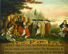 Penn's Treaty with the Indians, c. 1840/1844. Creator: Edward Hicks